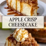 Apple Crisp Cheesecake - Pin 1