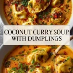 Coconut Curry Soup with Dumplings - Pin 1