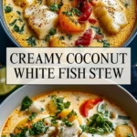 Creamy Coconut White Fish Stew - Pin 1