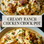 Creamy Ranch Chicken Crock Pot - Pin 1