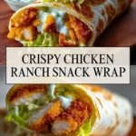 Crispy Chicken Ranch Snack Wrap - Pin 1