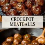 Crockpot Meatballs - Pin 1