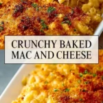 Crunchy Baked Mac and Cheese - Pin 1