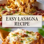 Easy Lasagna Recipe - Pin 1