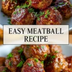 Easy Meatball Recipe - Pin 1