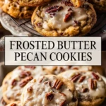 Frosted Butter Pecan Cookies - Pin 1