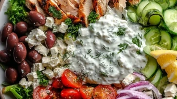 Greek Chicken Salad with Tzatziki