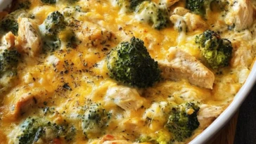 Creamy Keto Broccoli Chicken Casserole