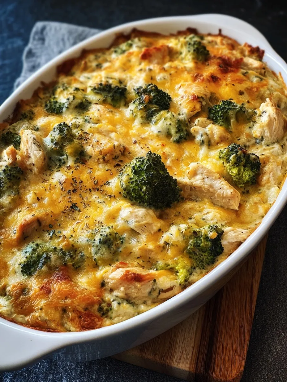 Creamy Keto Broccoli Chicken Casserole