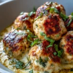 Baked Chicken Ricotta Meatballs