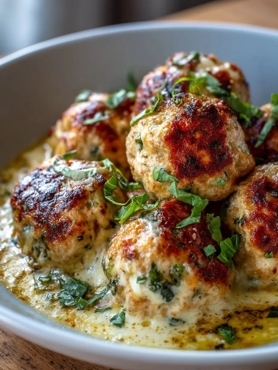 Baked Chicken Ricotta Meatballs