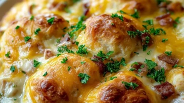 Chicken Bubble Biscuit Bake Casserole