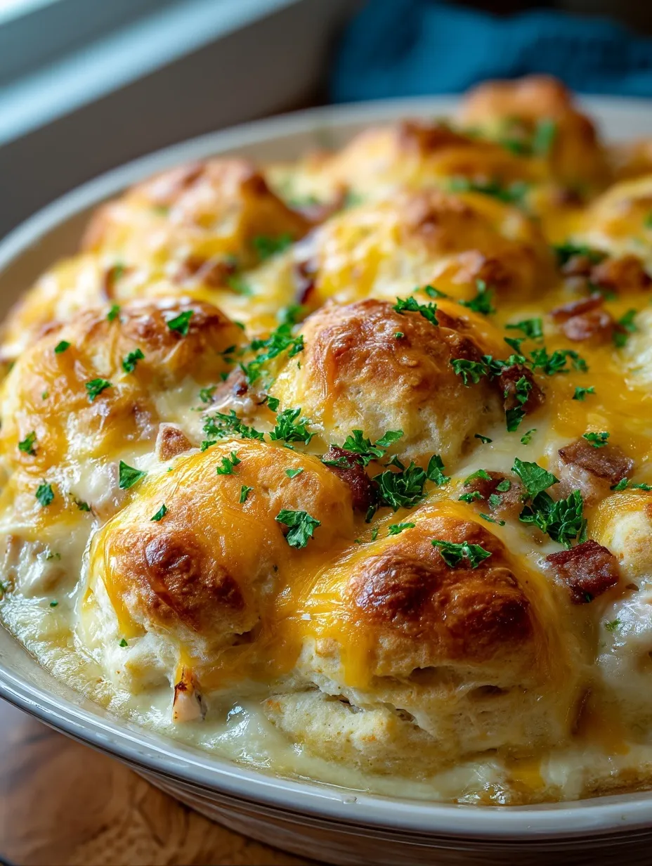Chicken Bubble Biscuit Bake Casserole