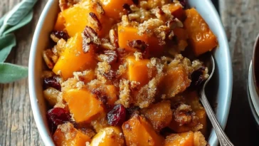 Autumn Butternut Squash Apple Bake