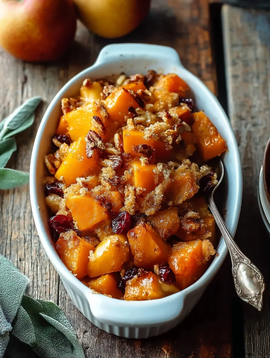 Autumn Butternut Squash Apple Bake