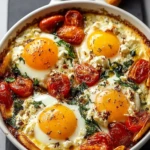 Mediterranean Baked Feta Eggs