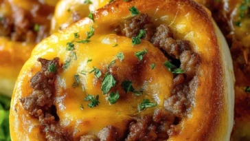 Garlic Butter Cheeseburger Rollups