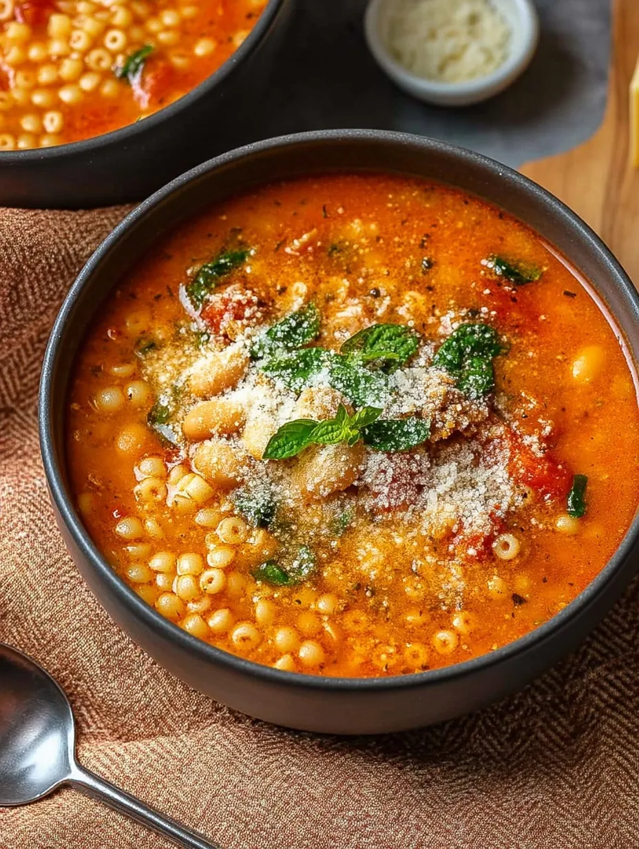 Traditional Italian Pastina Soup