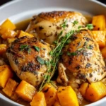 Crockpot Maple Dijon Chicken With Butternut Squash