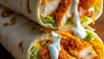 Crispy Chicken Ranch Snack Wrap