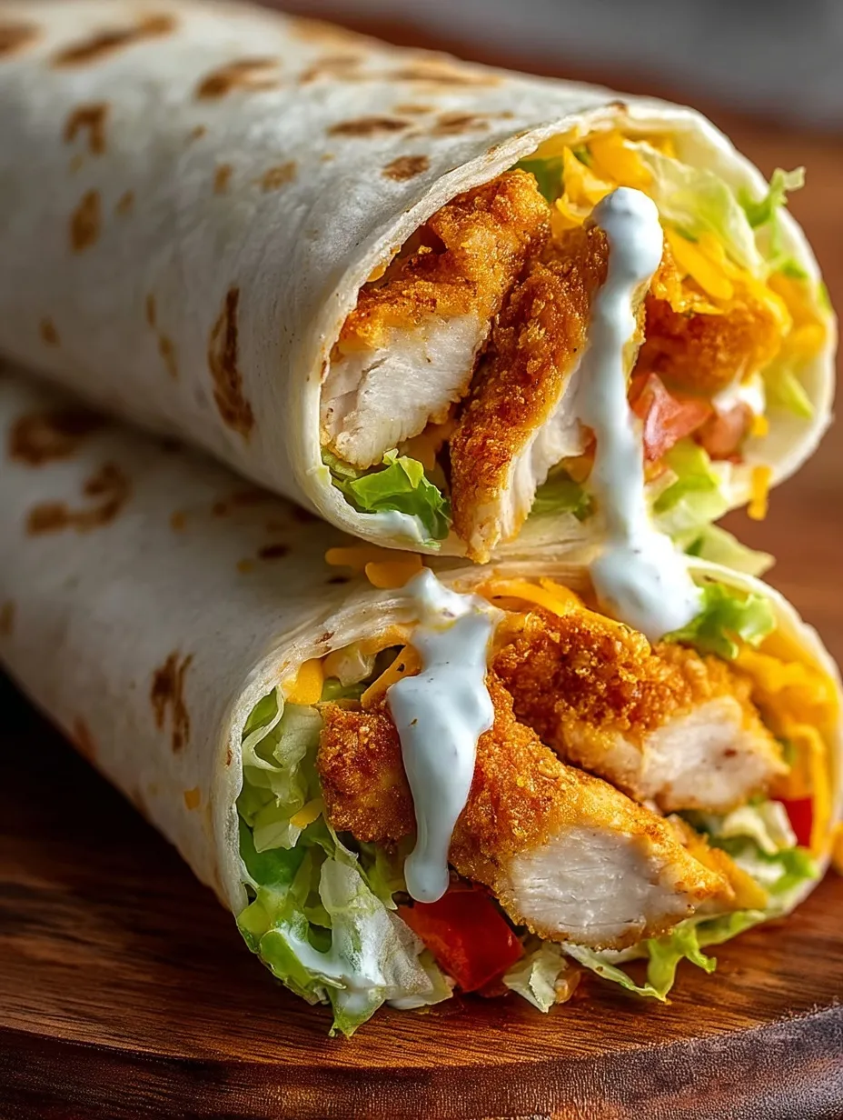Crispy Chicken Ranch Snack Wrap