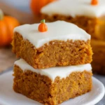 Pumpkin Bars with Cream Cheese Frosting