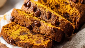 Pumpkin Chocolate Chip Bread