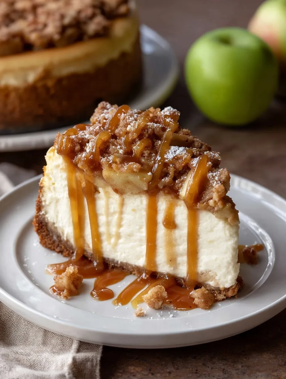 Apple Crisp Cheesecake