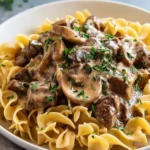 Hearty Slow Cooker Beef Stroganoff