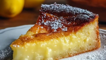 Italian Grandma’s Lemon Custard Cake
