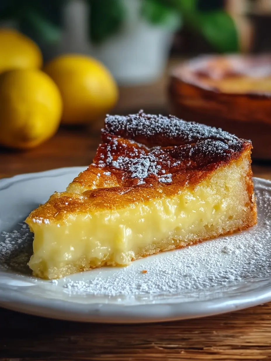 Italian Grandma’s Lemon Custard Cake