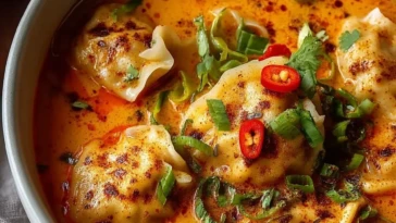 Coconut Curry Soup with Dumplings