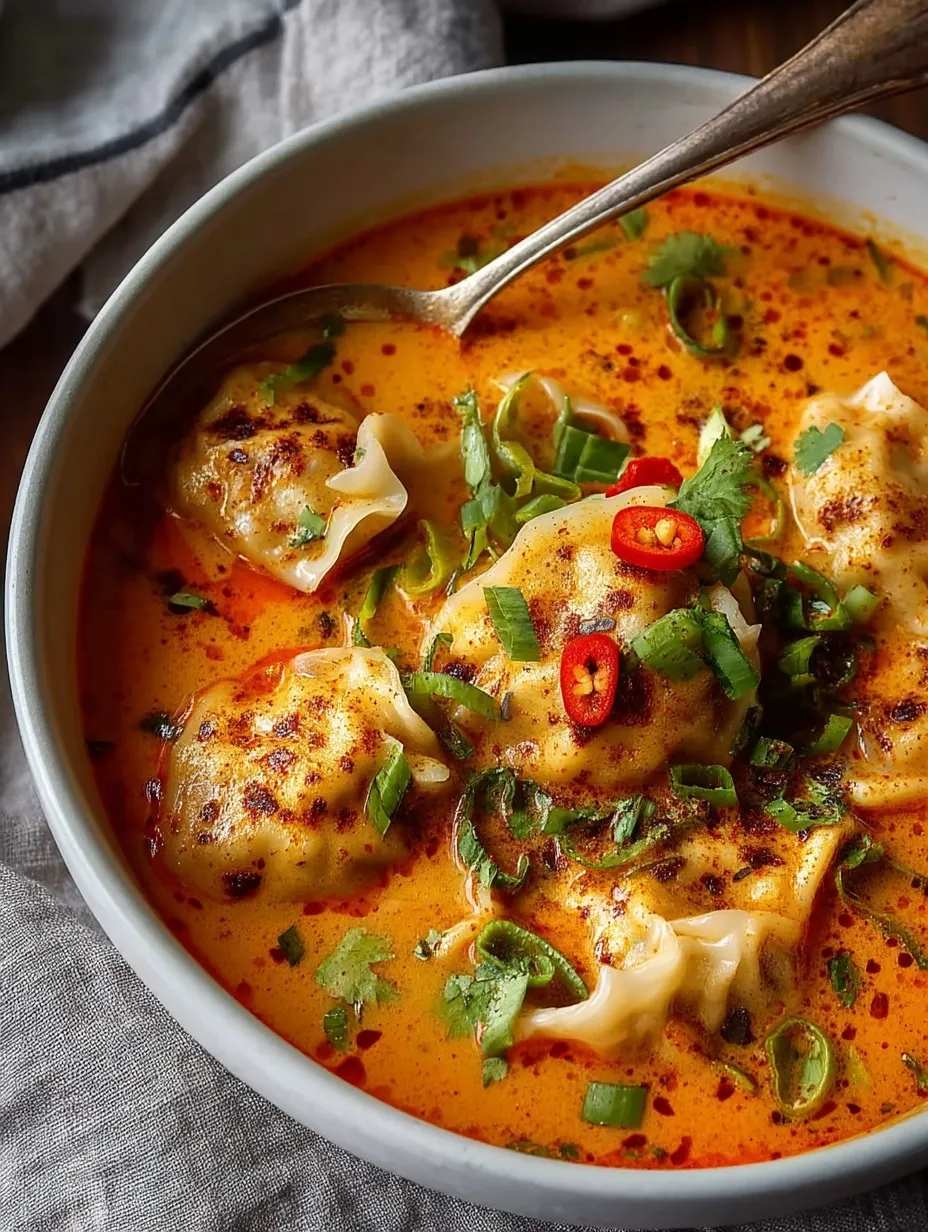 Coconut Curry Soup with Dumplings