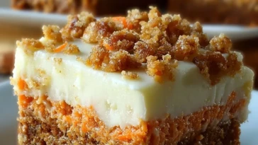 Carrot Cake Cream Cheese Bars
