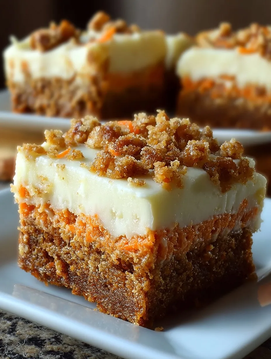 Carrot Cake Cream Cheese Bars