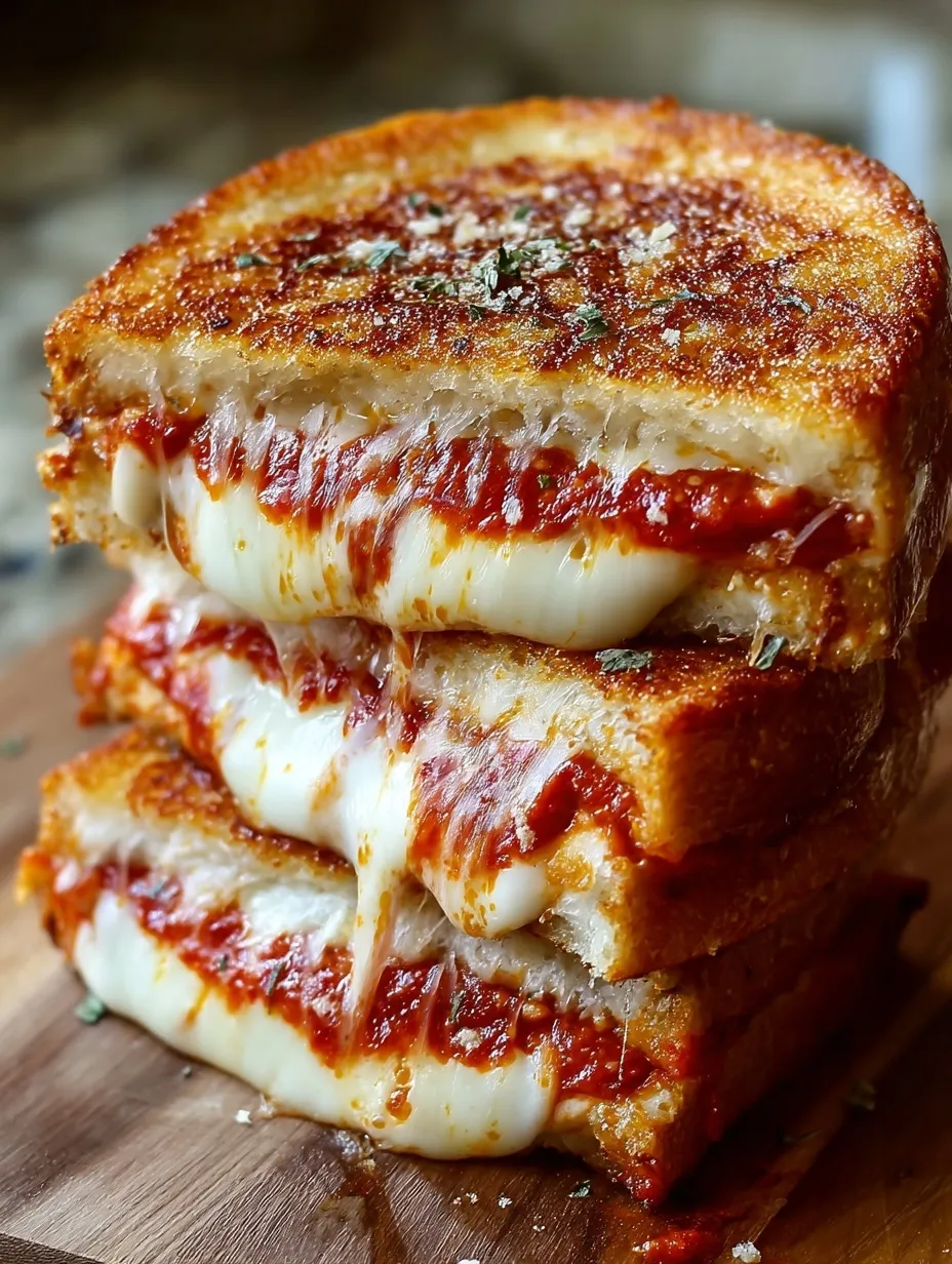 Pizza Grilled Cheese Sandwiches