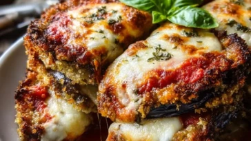 Crispy Baked Eggplant Parmesan