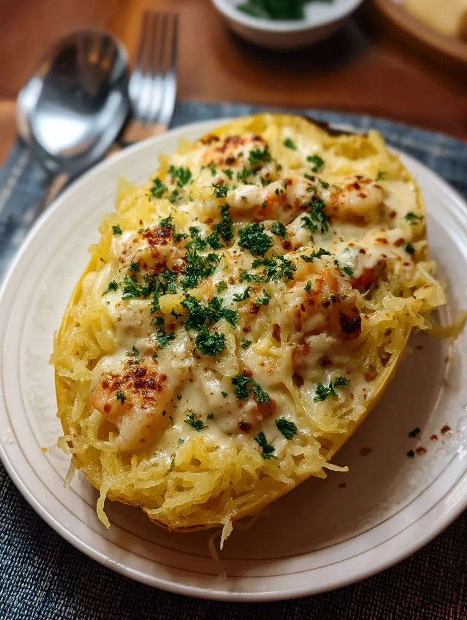 Spaghetti Squash Alfredo