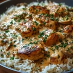 Creamy Smothered Chicken and Rice