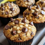 Healthy Chocolate Chip Banana Muffins