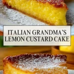 Italian Grandma’s Lemon Custard Cake - Pin 1