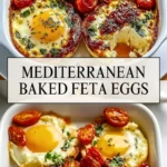 Mediterranean Baked Feta Eggs - Pin 1