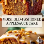 Moist Old-Fashioned Applesauce Cake - Pin 1