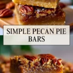 Simple Pecan Pie Bars - Pin 1
