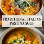 Traditional Italian Pastina Soup - Pin 1