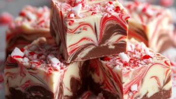 Peppermint Swirl Fudge