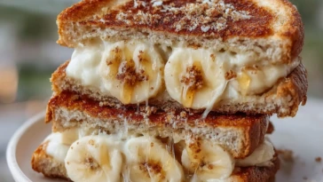 Honey Banana Grilled Cheese Sandwich