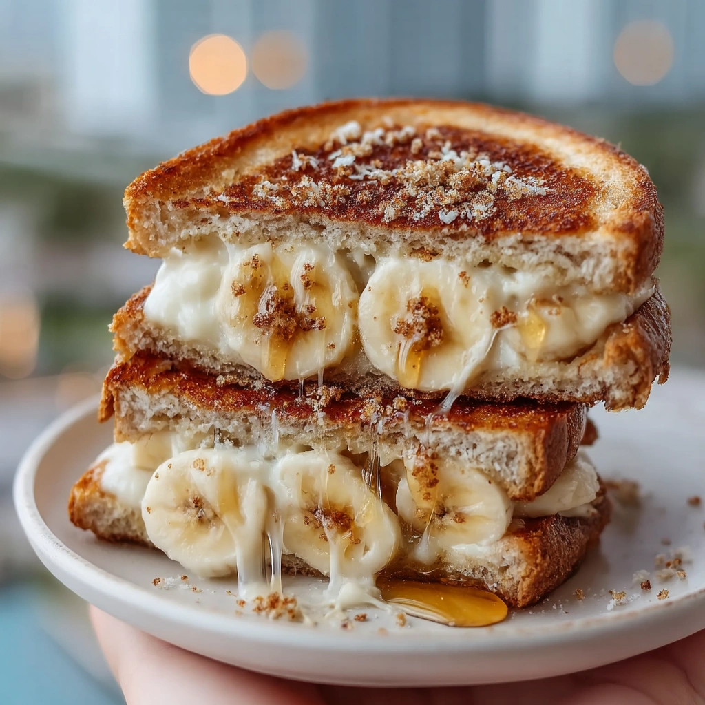 Honey Banana Grilled Cheese Sandwich