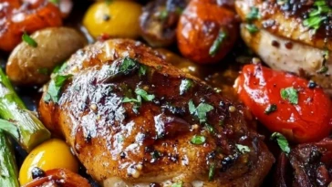 Sheet Pan Balsamic Chicken and Veggies