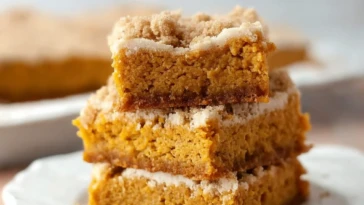 Moist Greek Yogurt Pumpkin Bars
